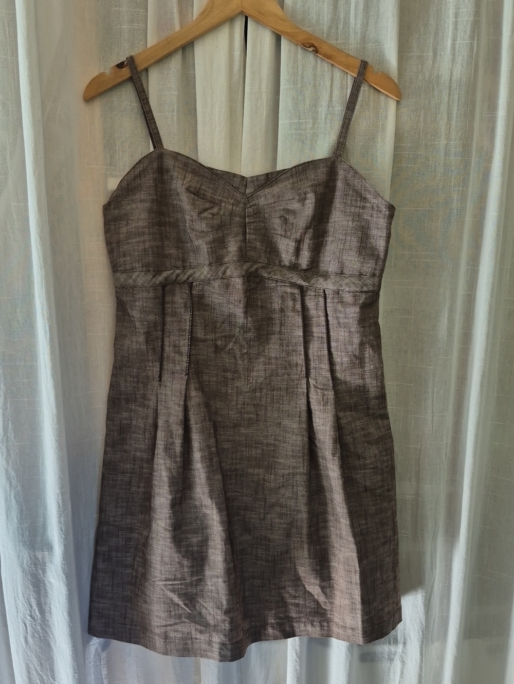 Matilda Jane Brown Textured Spaghetti Strap Mini Dress